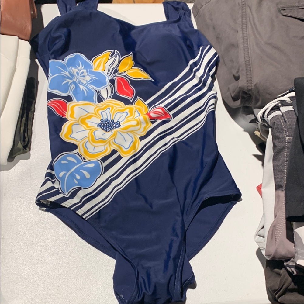 Floral Swimwear in Navy by costa del sol